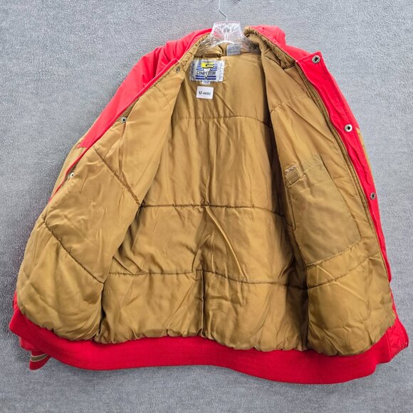 VINTAGE San Francisco 49ers Men Jacket Large Red Competitor Logo READ - Picture 11 of 16